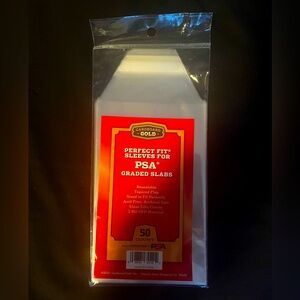 Cardboard Gold PERFECT FIT Sleeves For PSA GRADED SLABS 50 Count